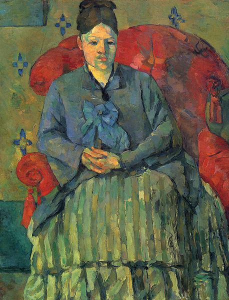 Paul Cezanne Madame Cezanne dans un fauteuil rouge